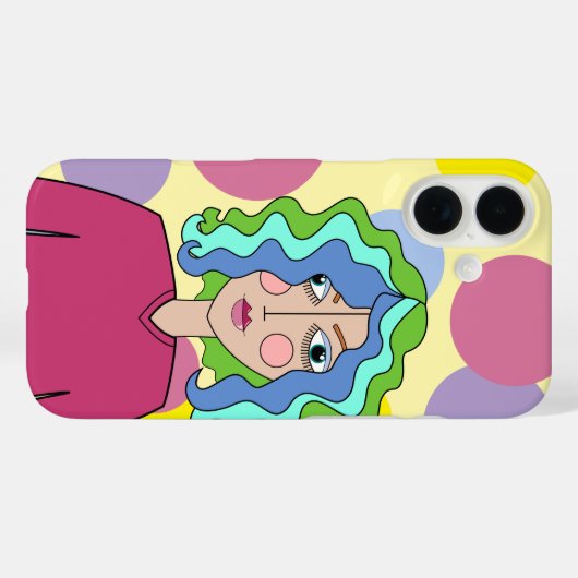 Abstracte gestileerde gezicht iPhone / iPad case (Achterkant (horizontaal))