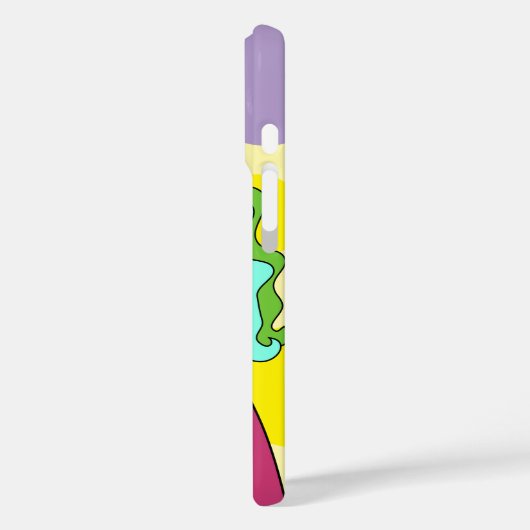 Abstracte gestileerde gezicht iPhone / iPad case (Achterkant / Links)