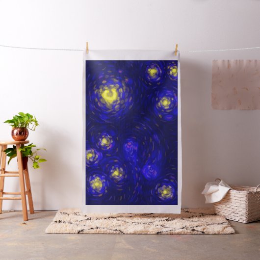 Abstracte gestileerde sterrennacht stof (Voorbeeld)