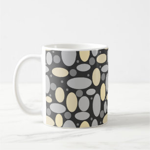 Abstracte gestippelde cirkels retro vintage print koffiemok