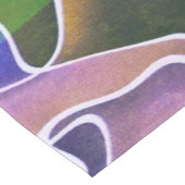 Abstracte gestreepte dummyhoofdteller korte tafelloper (Hoek)