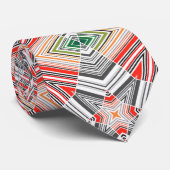 Abstracte gestreepte folkethno triba met sierbekle stropdas (Opgerold)