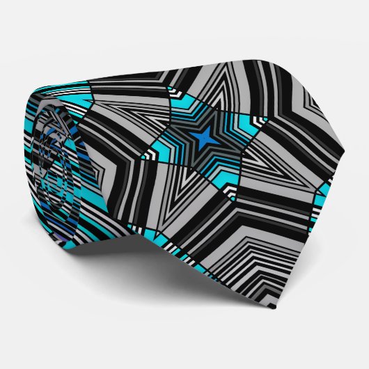 Abstracte gestreepte folkethno triba met sierbekle stropdas (Opgerold)