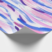 Abstracte gestreepte waterverf achtergrond. Pensee Cadeaupapier (Hoek)