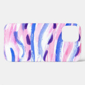 Abstracte gestreepte waterverf achtergrond. Pensee Case-Mate iPhone Case (Achterkant (horizontaal))