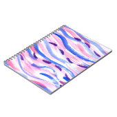 Abstracte gestreepte waterverf achtergrond. Pensee Notitieboek (Linkerzijde)