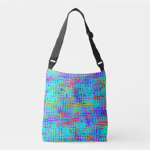 Abstracte gestructureerde chaos crossbody tas