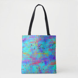 Abstracte gestructureerde chaos tote bag