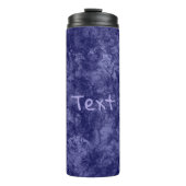 Abstracte, getextureerde, donkerpellets van marmer thermosbeker (Voorkant)