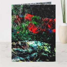 Abstracte getextureerde gevouwen Wenskaart, Textuu Kaart