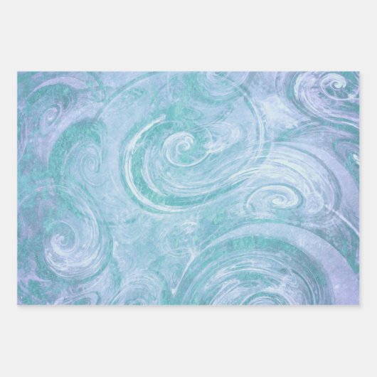 Abstracte geverfde draden inpakpapier vel (Voorkant 3)