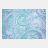 Abstracte geverfde draden inpakpapier vel (Voorkant)