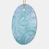 Abstracte geverfde draden keramisch ornament (Links)