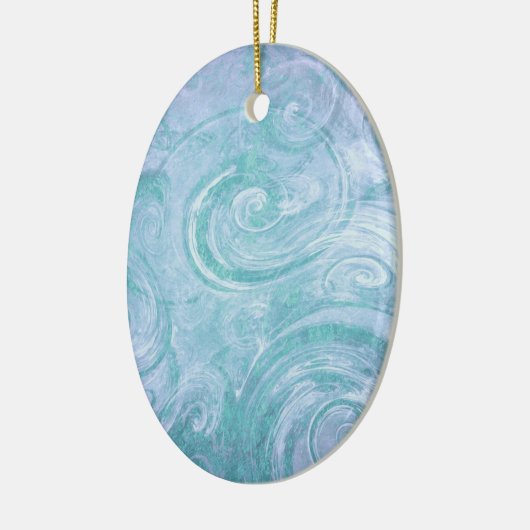 Abstracte geverfde draden keramisch ornament (Links)