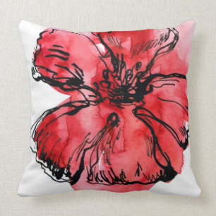 Abstracte geverfde florale achtergrond 4 kussen