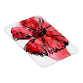 Abstracte geverfde florale achtergrond 4 magneet (Rechterzijde)