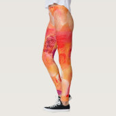 Abstracte geverfde snippers en zwemblazen leggings (Links)