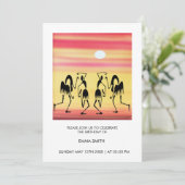 Abstracte, Geweldige Break Dance Verjaardag Kaart (Staand voorkant)