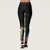 Abstracte geweldige deen leggings (Achterkant)