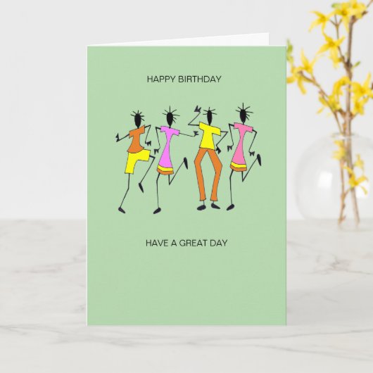 Abstracte, Geweldige feestdag Kaart (Gele Bloem)