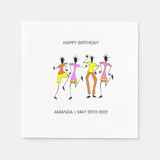 Abstracte, Geweldige feestdag Servet (Voorkant)