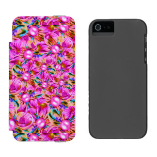 Abstracte gezaagd roze bloemen