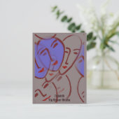 Abstracte Gezichten, Fig Street Studio Briefkaart (Staand voorkant)