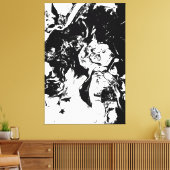 Abstracte gezichten Incidental Art Canvas Afdruk (Insitu (Woonkamer))