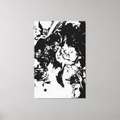 Abstracte gezichten Incidental Art Canvas Afdruk (Voorkant)