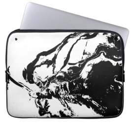 Abstracte gezichten Incidental Art Electronics Bag Laptop Sleeve