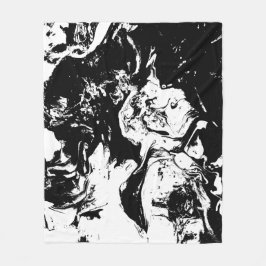 Abstracte gezichten Incidental Art Fleece Deken