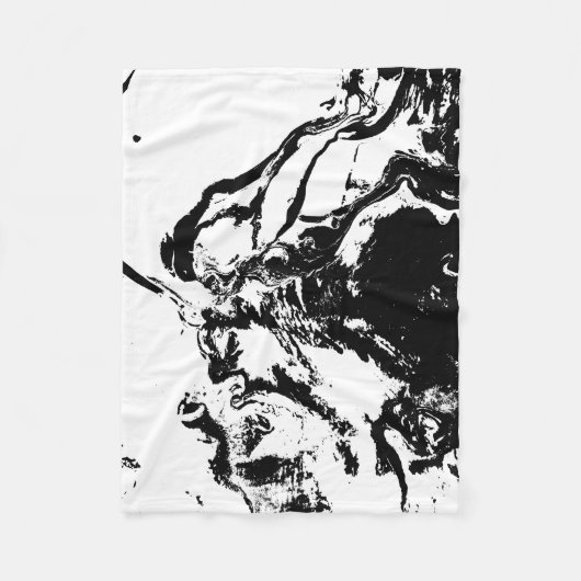 Abstracte gezichten Incidental Art Fleece Deken (Voorkant)