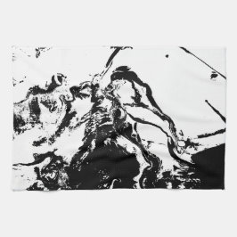 Abstracte gezichten Incidental Art Keukenhanddoeke Theedoek