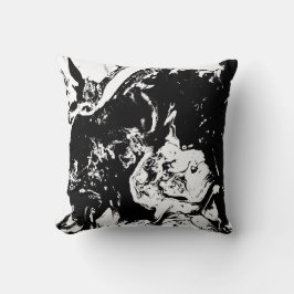 Abstracte gezichten Incidental Art Kussen