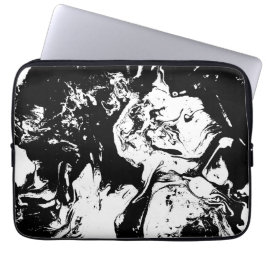 Abstracte gezichten Incidental Art-laptophoes Laptop Sleeve
