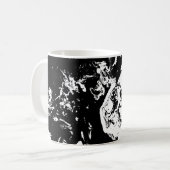 Abstracte gezichten Incidental Art Mok (Voorkant links)