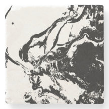 Abstracte gezichten Incidental Art Stone Onderzett