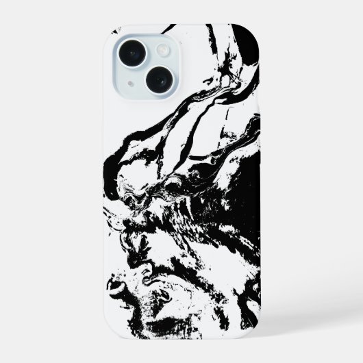 Abstracte Gezichten Incidentele Kunst iPhone / iPa 15 Case (Achterkant)