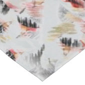 Abstracte gezichten lange tafelloper (Hoek)