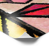 Abstracte gezichten - Moods - Portret schilderen v Foto Afdruk (Hoek)