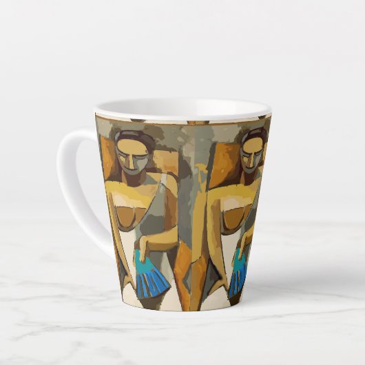 Abstracte gezichten, voeg tekst, de Mok van het Ko (Linkerhoek)