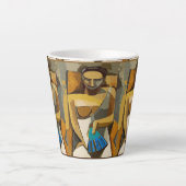 Abstracte gezichten, voeg tekst, de Mok van het Ko (Voorkant)