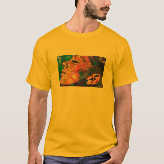 Abstracte gezichtskunst Mannen T-shirt