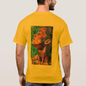 Abstracte gezichtskunst Mannen T-shirt (Achterkant)