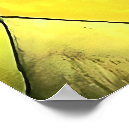 Abstracte gezichtskunst - Toned Poster (Hoek)