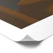 Abstracte gezichtsloze zwarte vrouw muurkunst poster (Hoek)