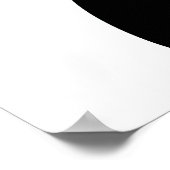 Abstracte gezichtsloze zwarte vrouw schoonheid kun poster (Hoek)