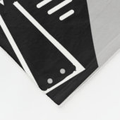 Abstracte gezichtstatoeagekunst van Aboriginal-sta Fleece Deken (Hoek)