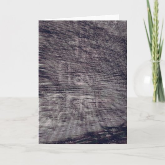 Abstracte Ghost-aanmelding bij Brick Building Kaart (Voorkant)