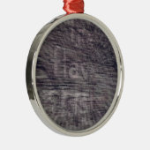 Abstracte Ghost-aanmelding bij Brick Building Metalen Ornament (Rechts)